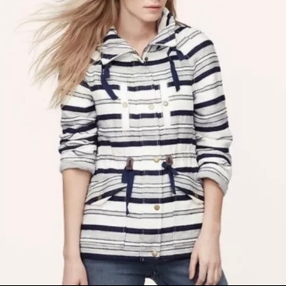 Loft Breton Anorak Nautical Striped Jackets Size SP Great Condition! - Picture 9 of 11
